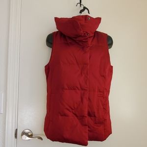 J Jill Down Red Puffer Vest Xs